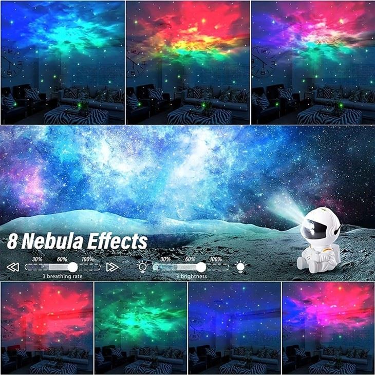 Led Night Lights Astronaut Star Projector Galaxy Light factory
