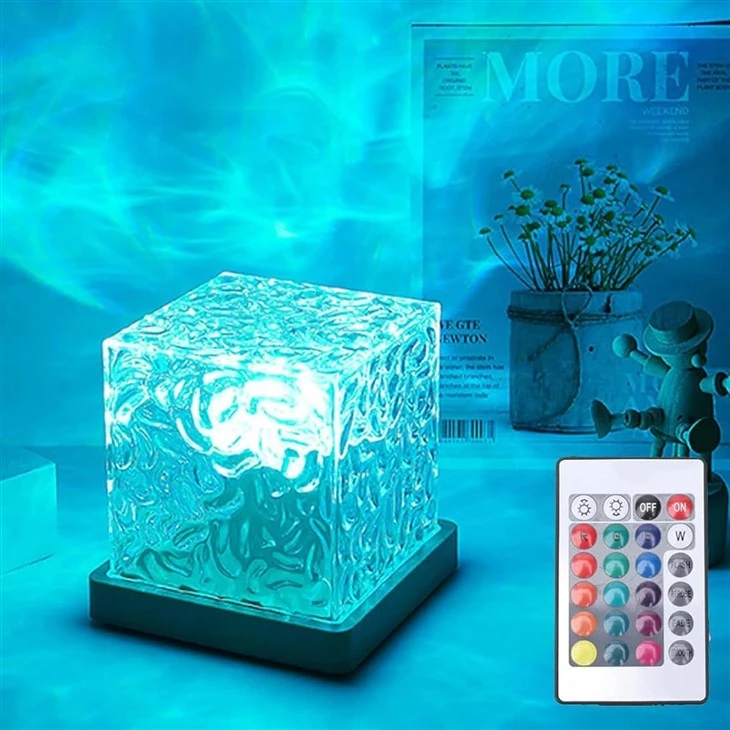 Κύβος LED Ripple Λάμπα