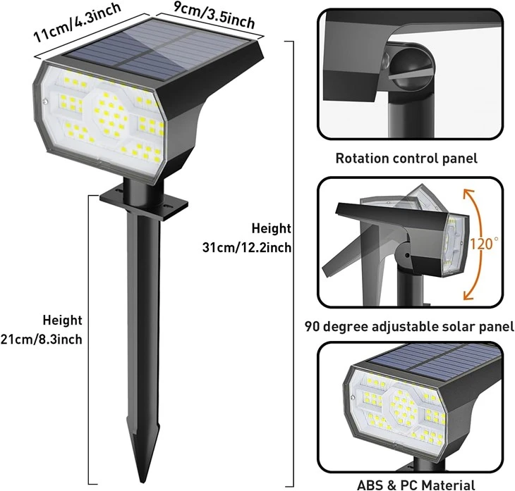 Waterproof 56 LED Solar Lights Outdoor